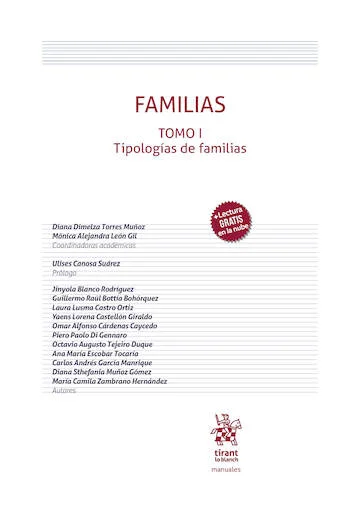 Libro Bottia.Familias. Tipologías de familias Tomo I - Edición Oficial 2026 Tirant lo Blanch