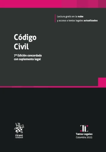 Libro Código Civil 7ª Edición concordada con suplemento legal - Edición Oficial 2025 Tirant lo Blanch