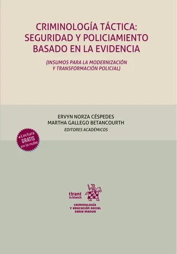 Libro Criminología táctica: seguridad y policiamiento basado en la evidencia - Edición Oficial 2025 Tirant lo Blanch