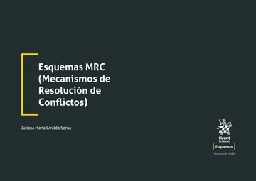 Libro Esquemas MRC (Mecanismos de Resolución de Conflictos) - Edición Oficial 2025 Tirant lo Blanch
