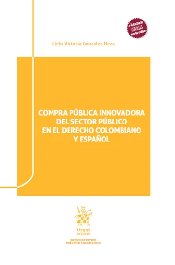 Libro Gonzalez. Compra pública innovadora del sector público en el derecho colombiano y español - Edición Oficial 2026 Tirant lo Blanch