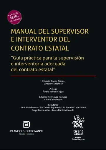 Libro Manual del Supervisor e Interventor del Contrato Estatal. 'Guía práctica para la supervisión e interventoría adecuada del contrato estatal' - Edición Oficial 2025 Tirant lo Blanch