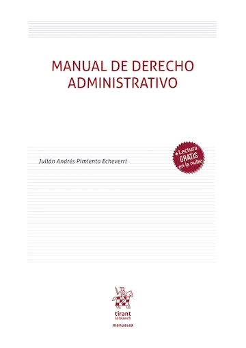 Libro Pimiento. Manual de Derecho Administrativo - Edición Oficial 2026 Tirant lo Blanch