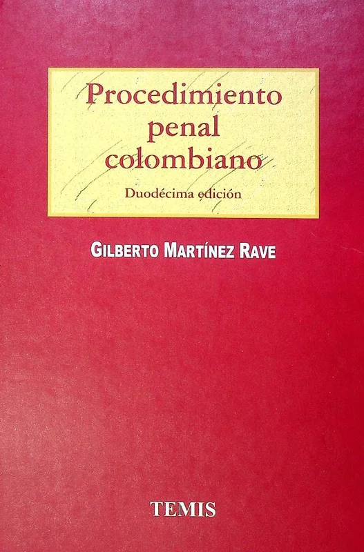 Libro Procedimiento penal colombiano - Edición Oficial 2026 Temis