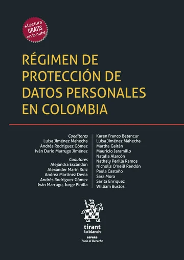 Libro Régimen de protección de datos personales en Colombia - Edición Oficial 2026 Tirant lo Blanch