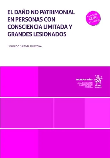 Libro Sirtori. El daño no patrimonial en personas con consciencia limitada y grandes lesionados - Edición Oficial 2025 Tirant lo Blanch